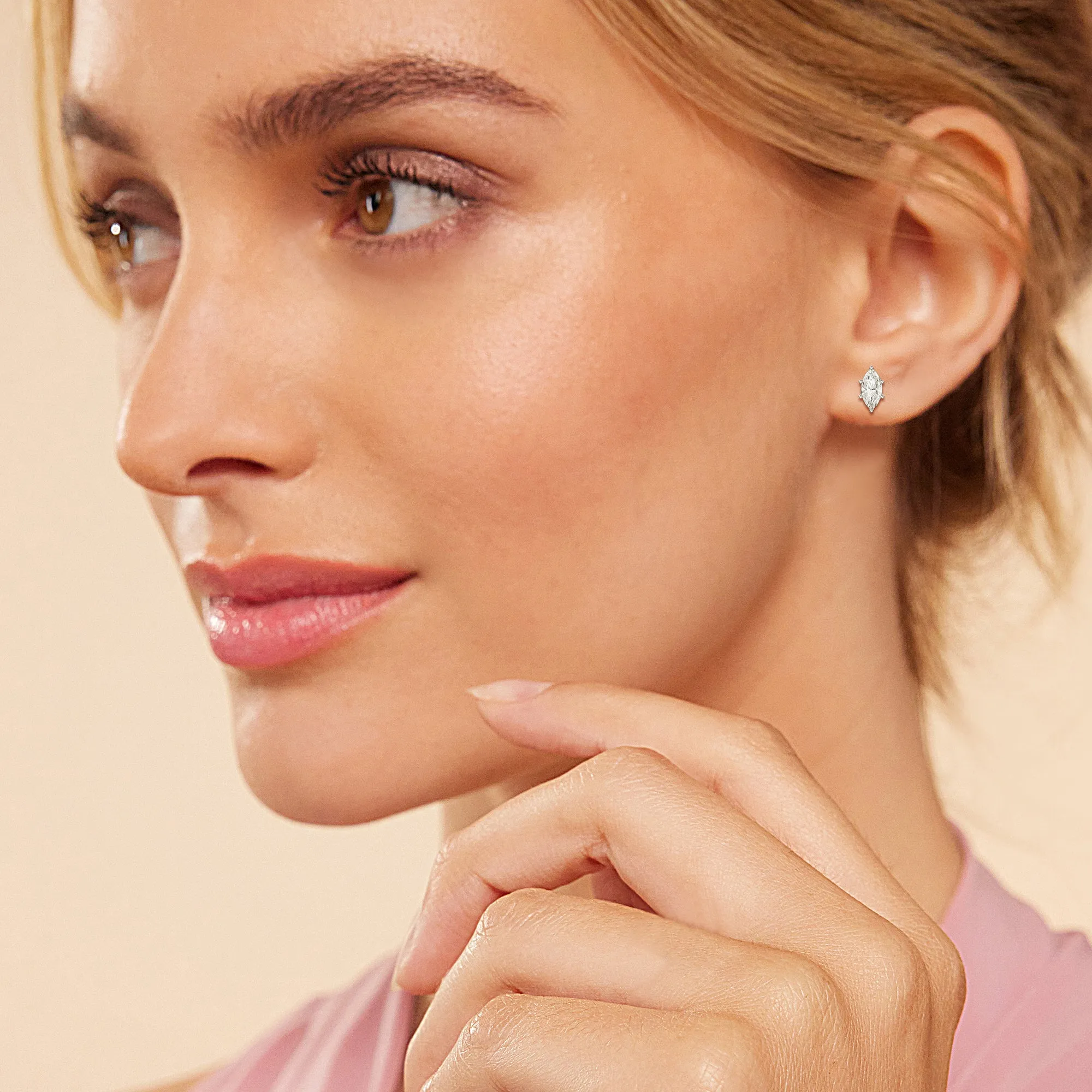 Classic Marquise Stud Earrings