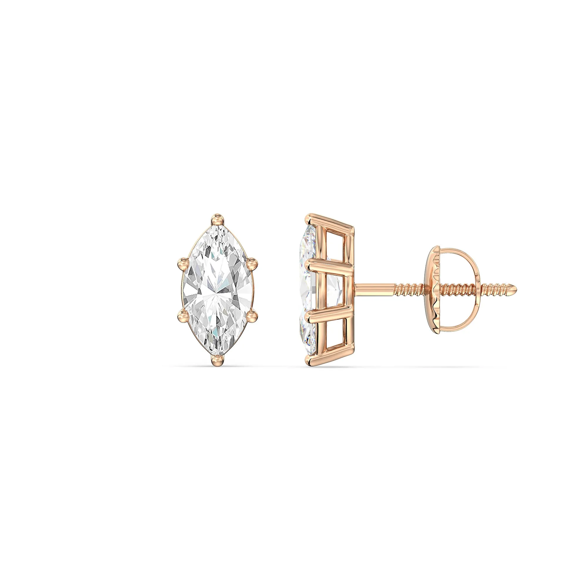 Classic Marquise Stud Earrings