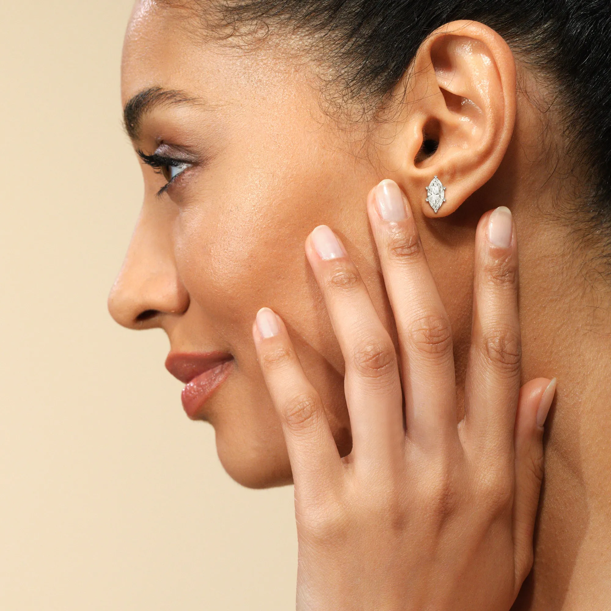 Classic Marquise Stud Earrings