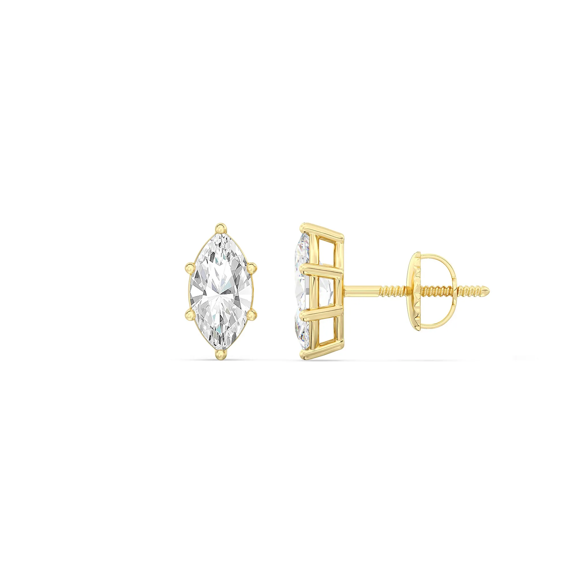 Classic Marquise Stud Earrings