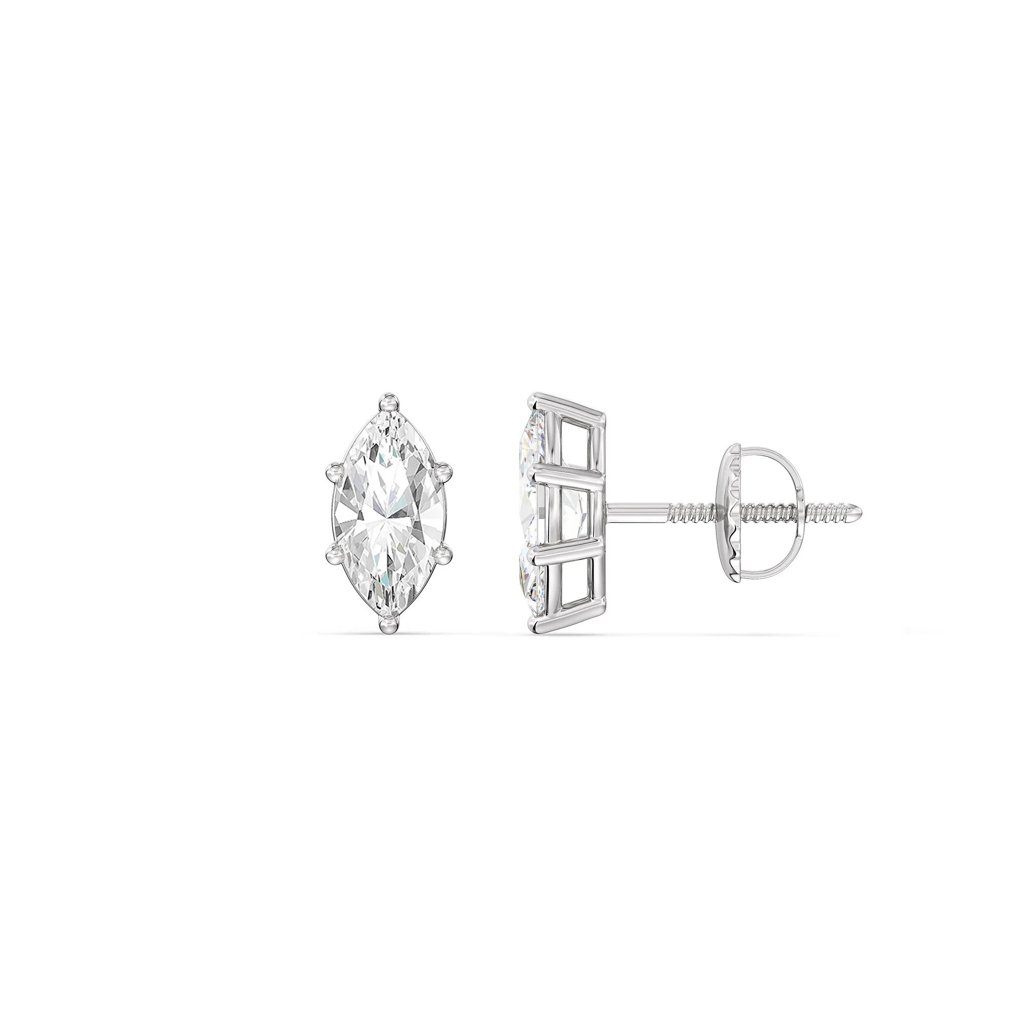 Classic Marquise Stud Earrings