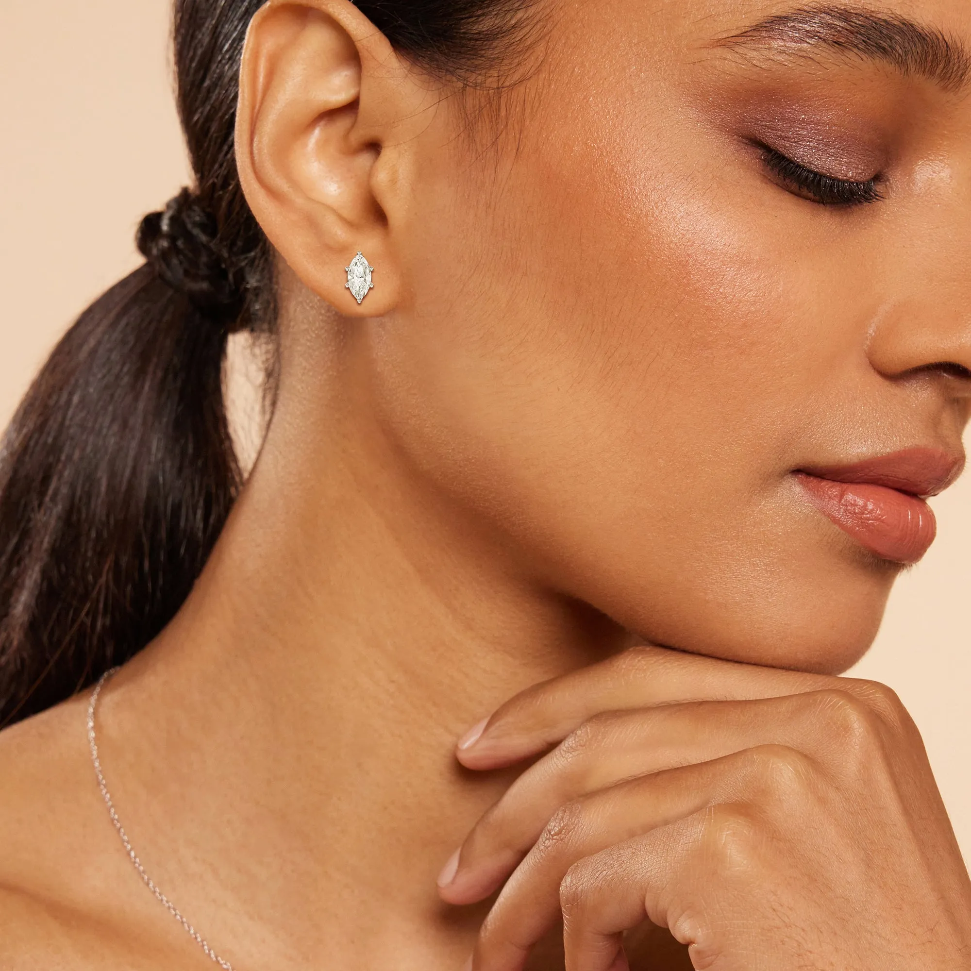 Classic Marquise Stud Earrings