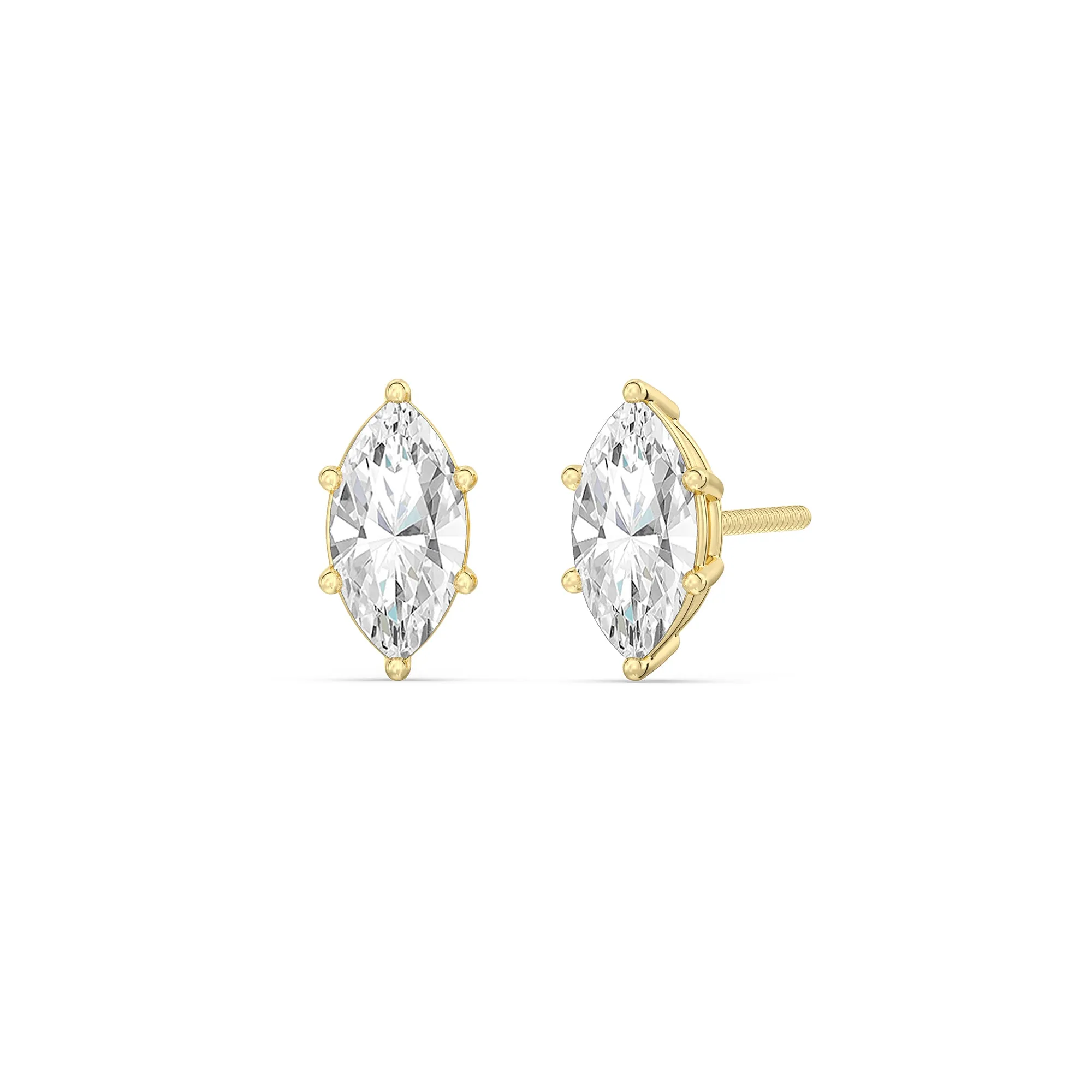 Classic Marquise Stud Earrings