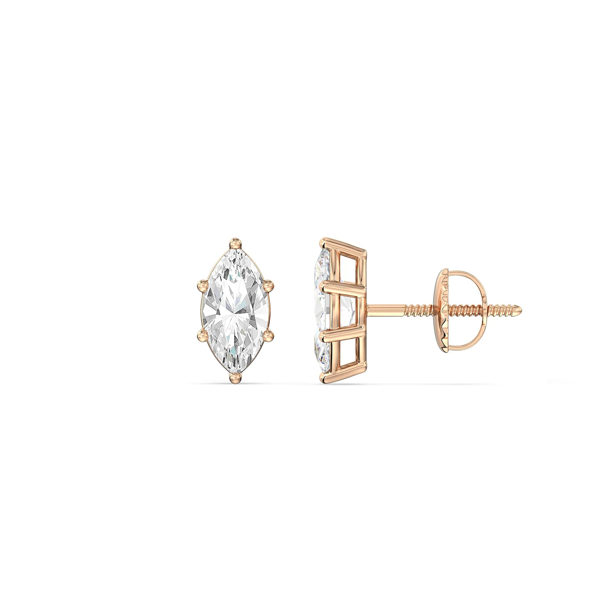 Classic Marquise Stud Earrings