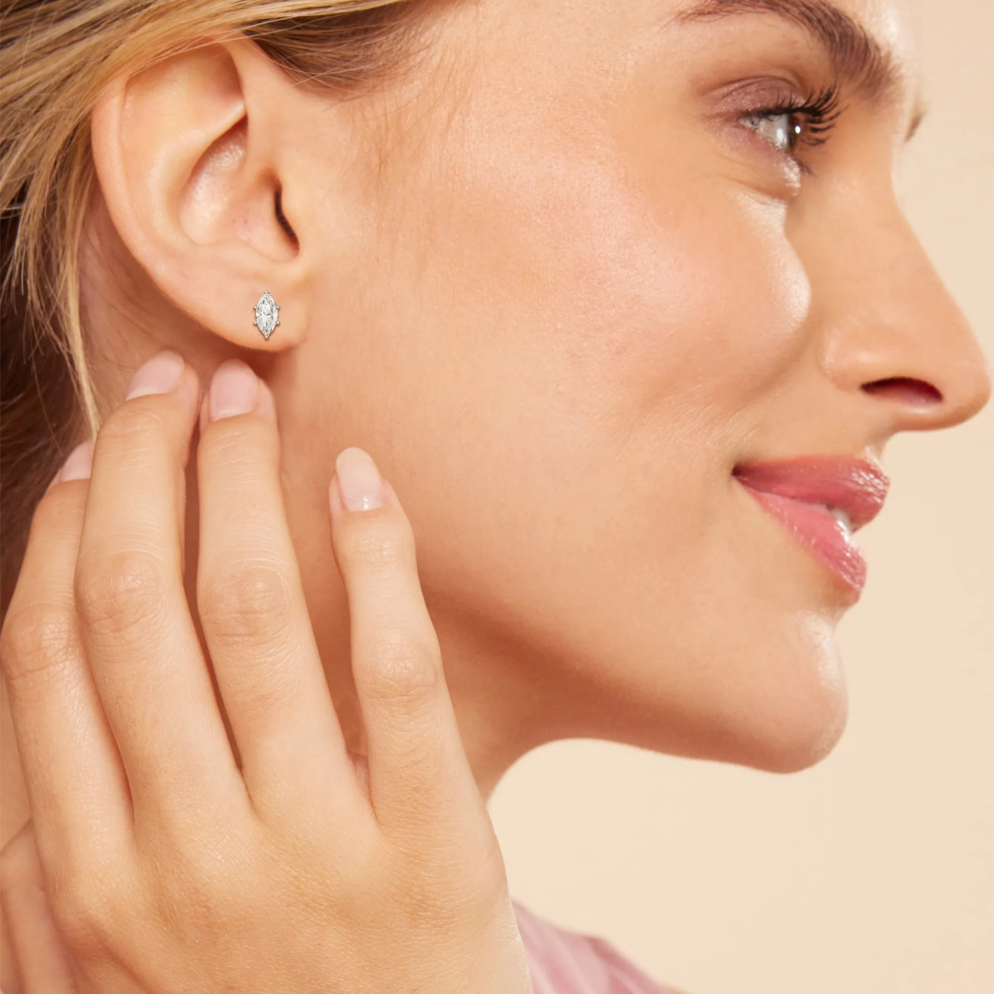 Classic Marquise Stud Earrings