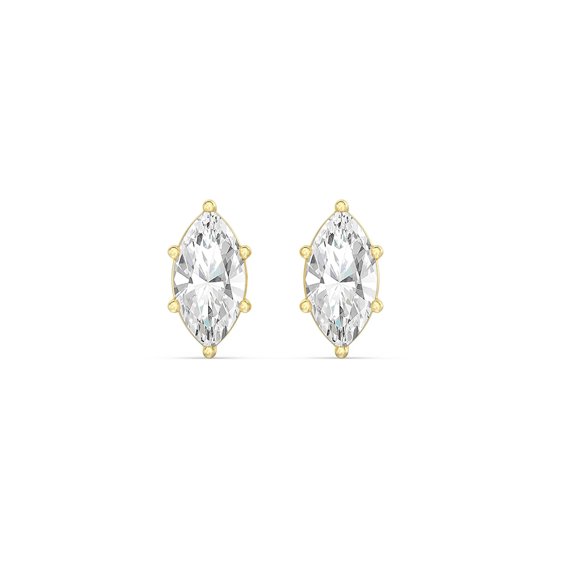 Classic Marquise Stud Earrings