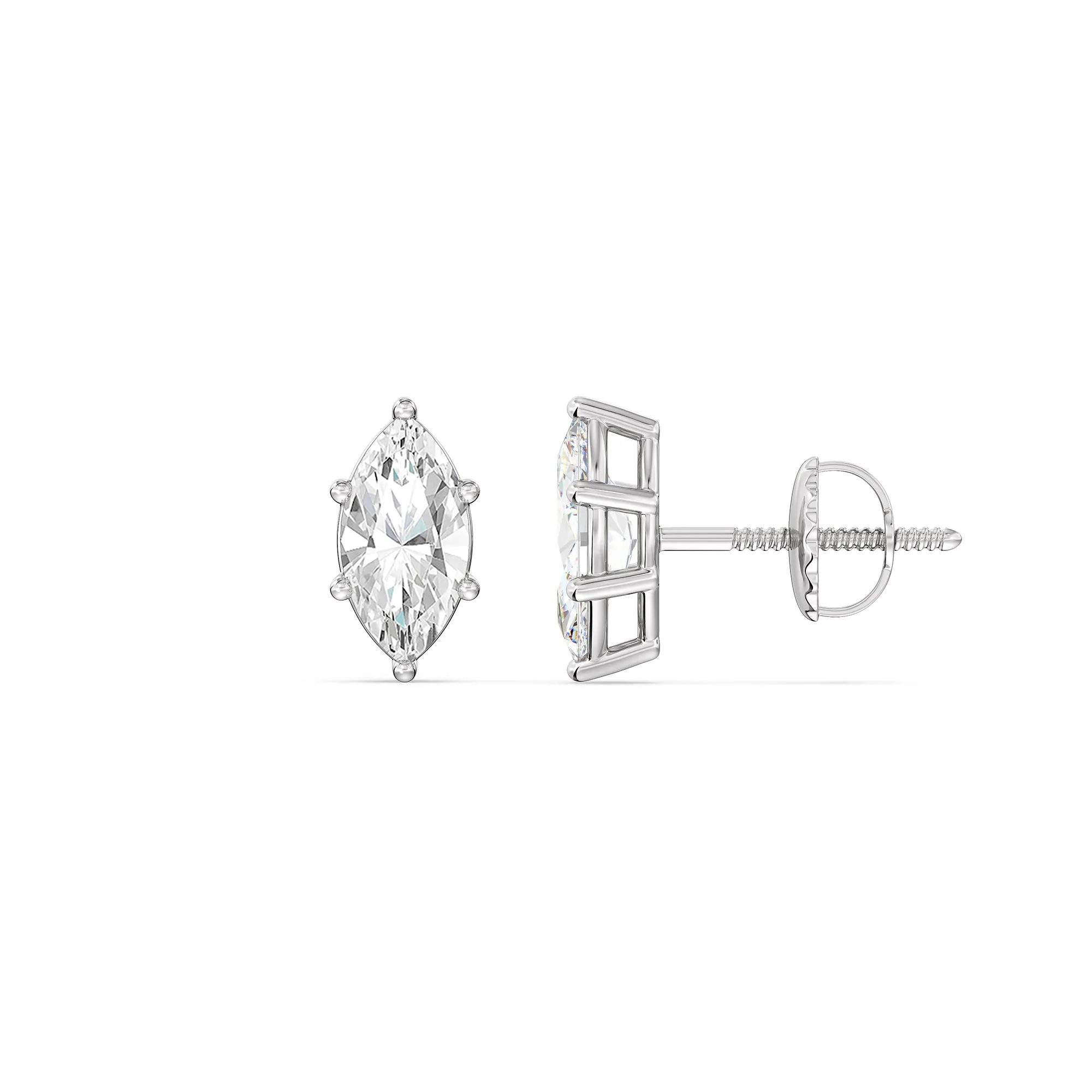 Classic Marquise Stud Earrings