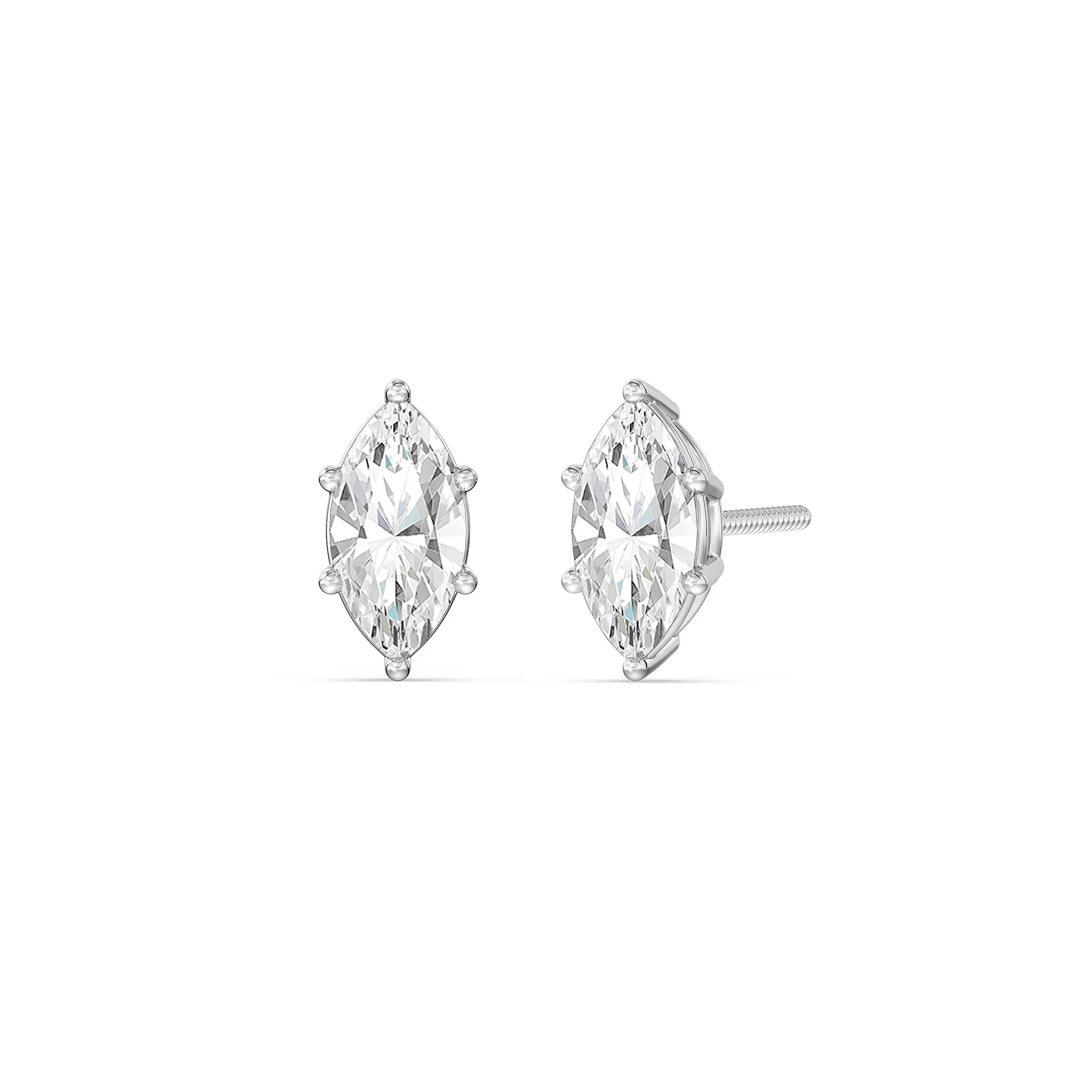 Classic Marquise Stud Earrings