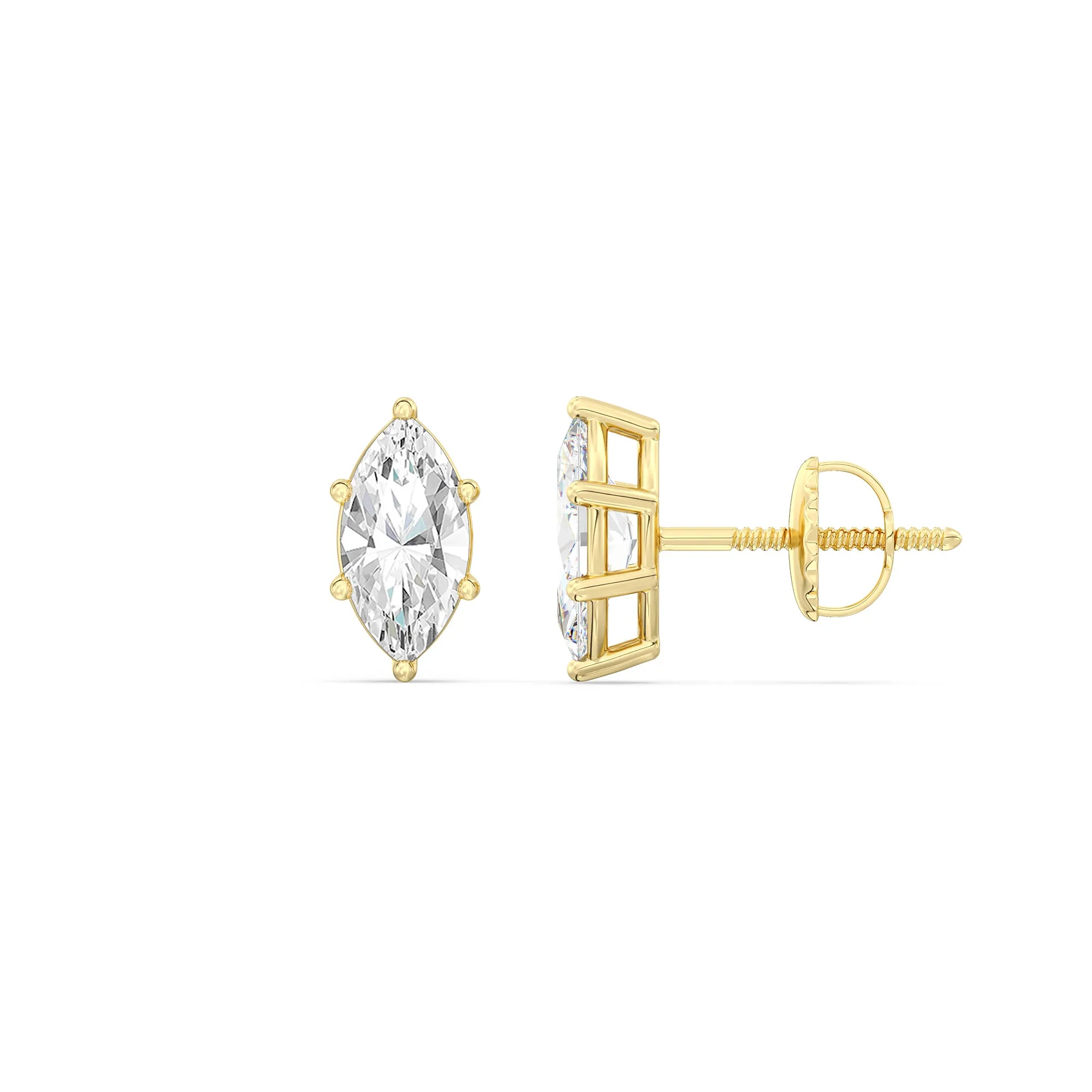 Classic Marquise Stud Earrings