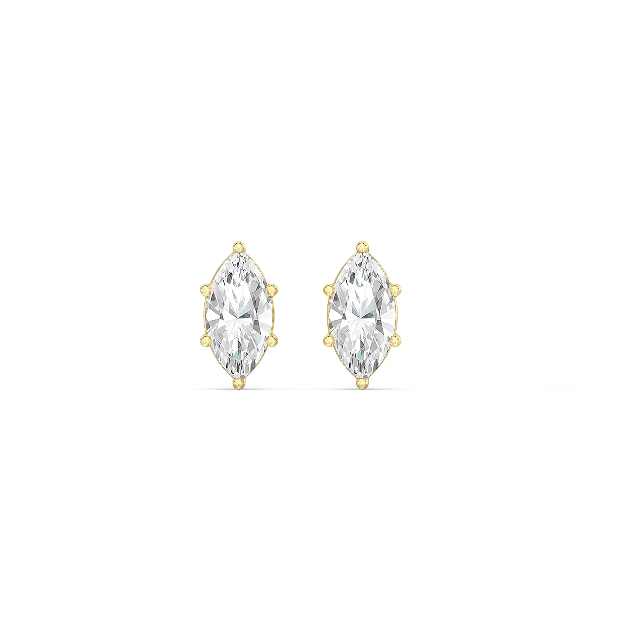 Classic Marquise Stud Earrings