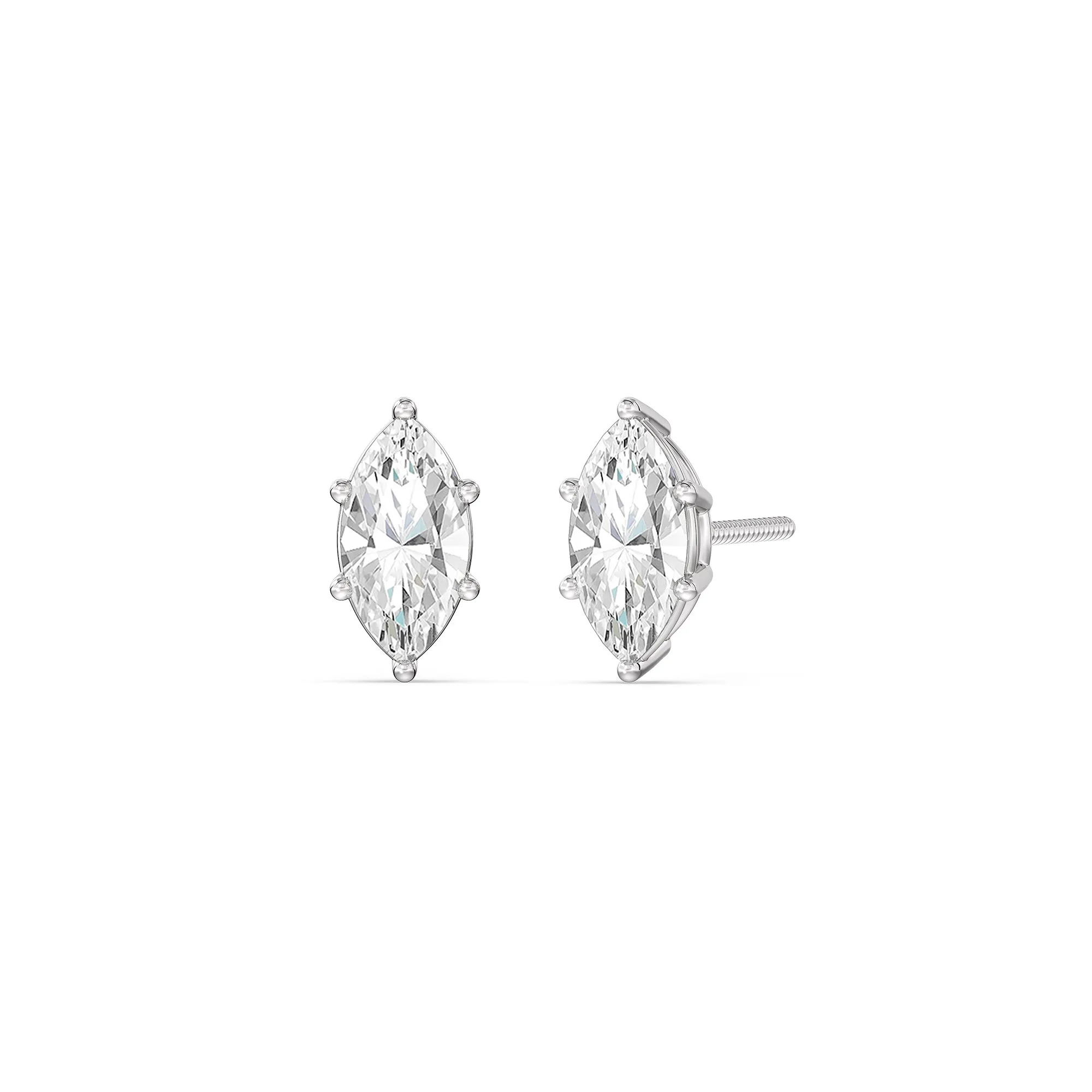 Classic Marquise Stud Earrings