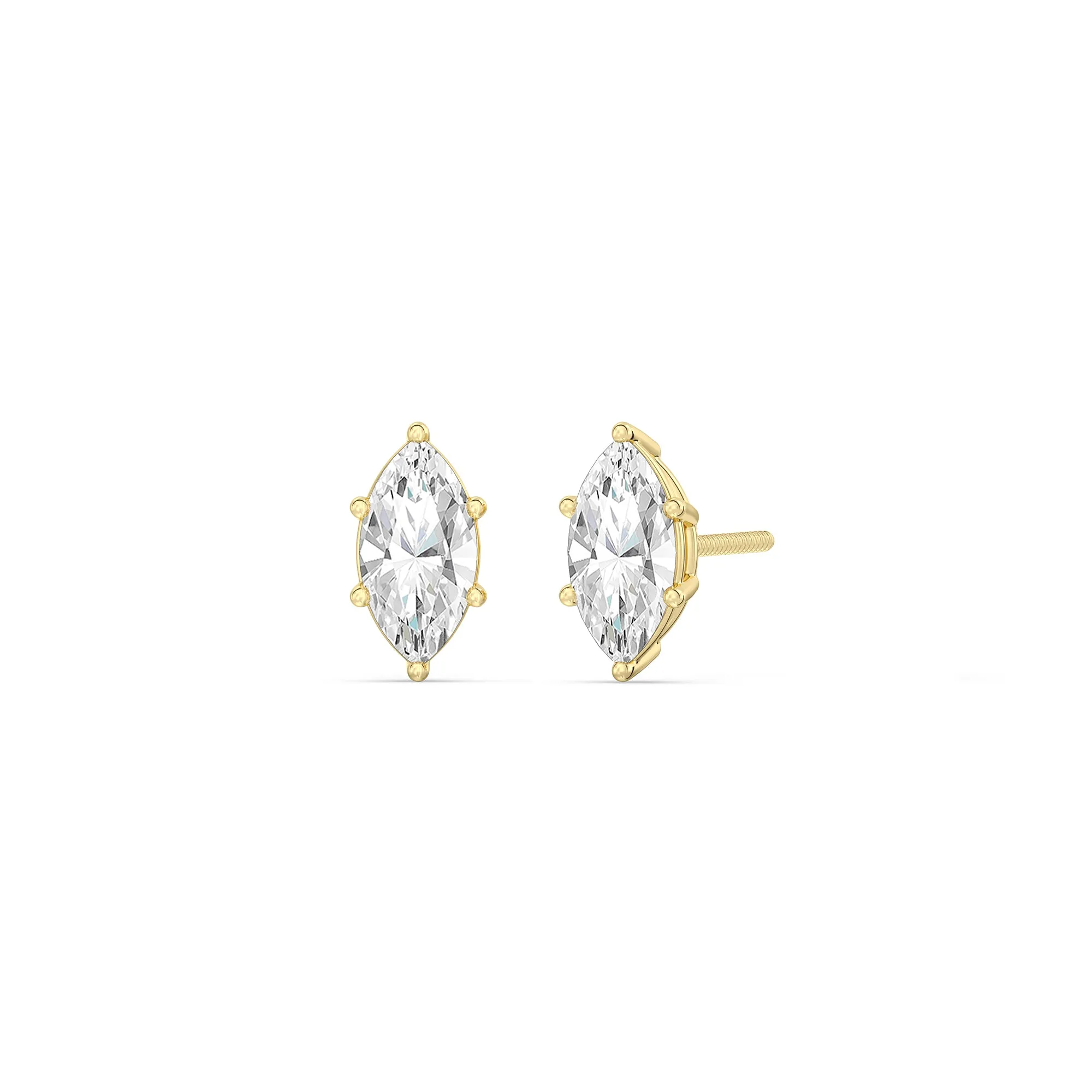 Classic Marquise Stud Earrings