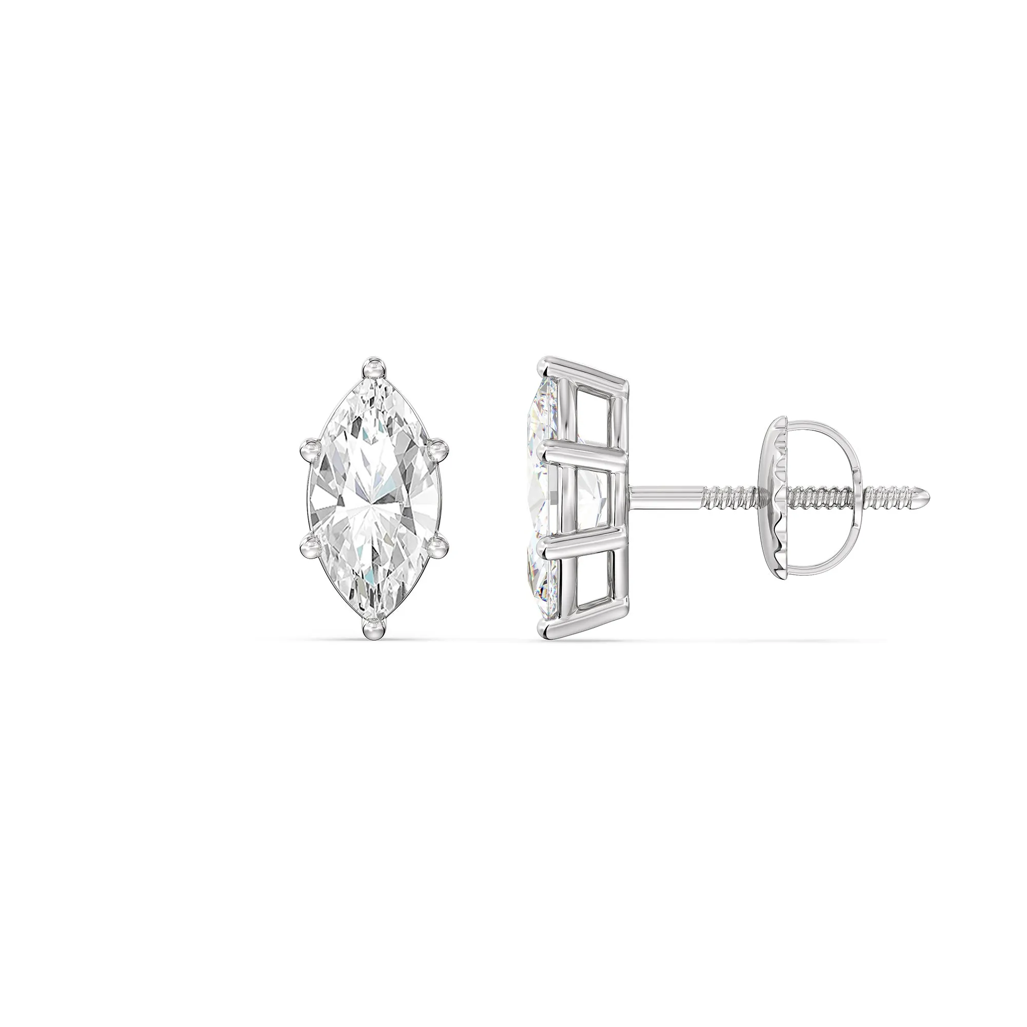 Classic Marquise Stud Earrings