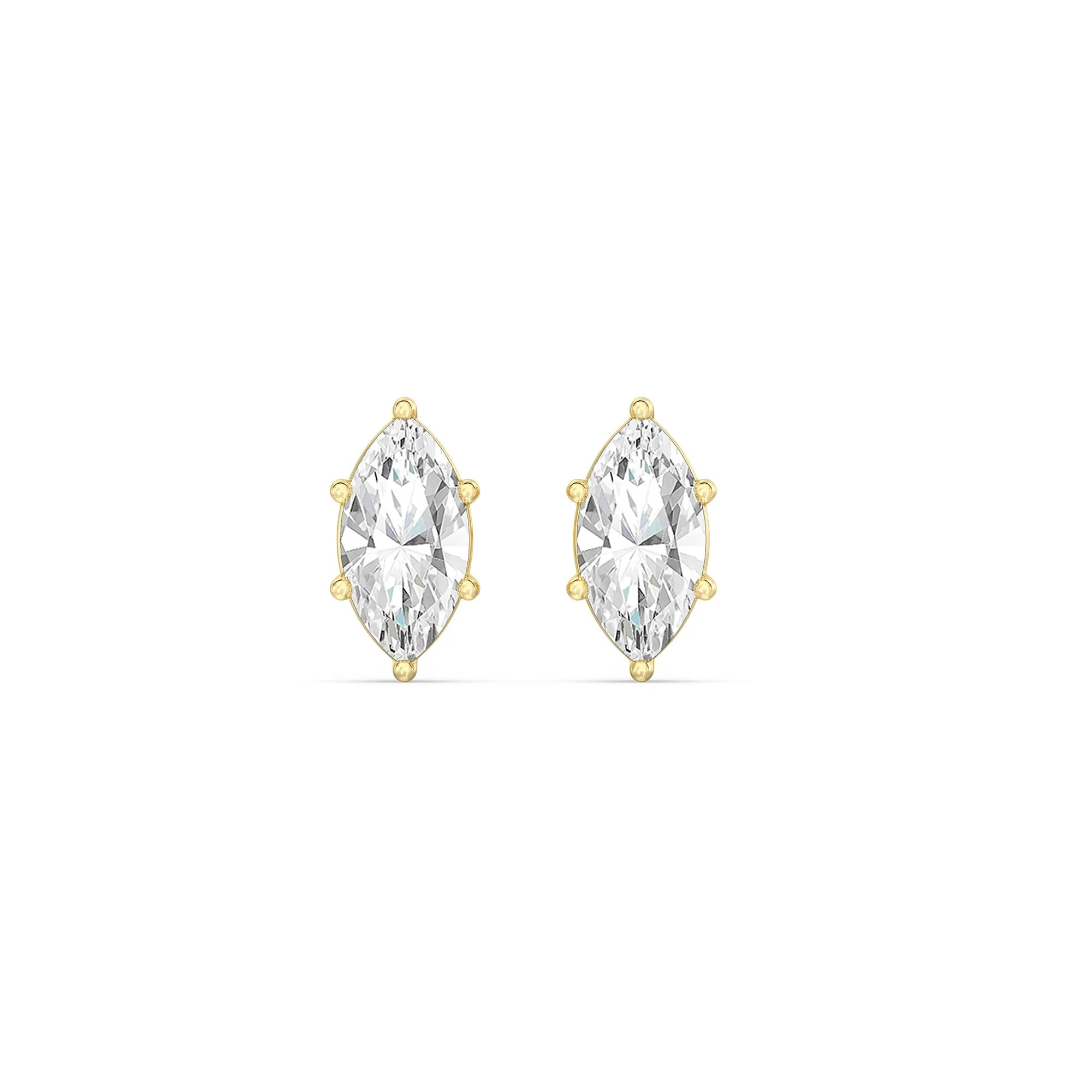 Classic Marquise Stud Earrings