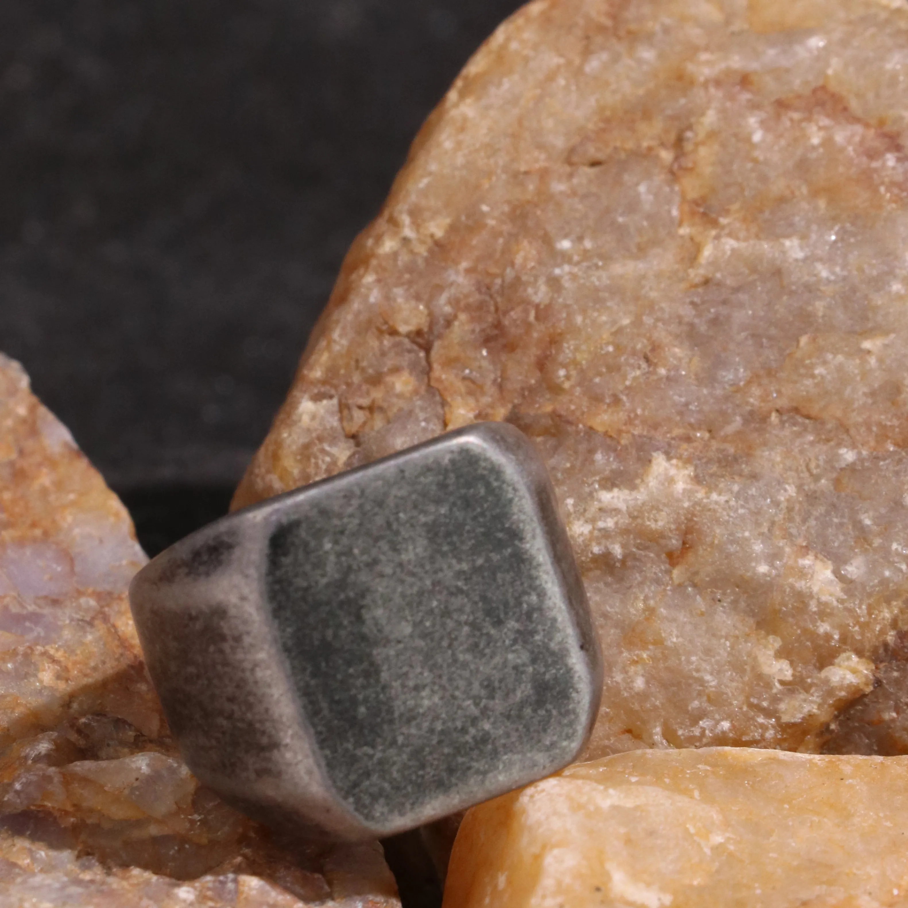 Classic Signet ring in Vintage oxidized finish