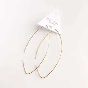 Classic Skinny Hoop Earrings
