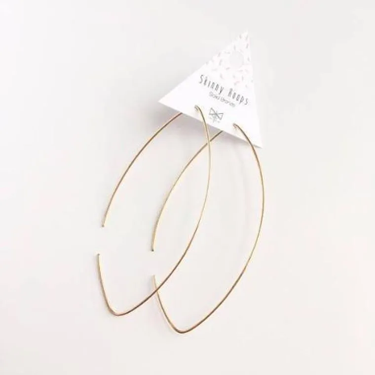 Classic Skinny Hoop Earrings