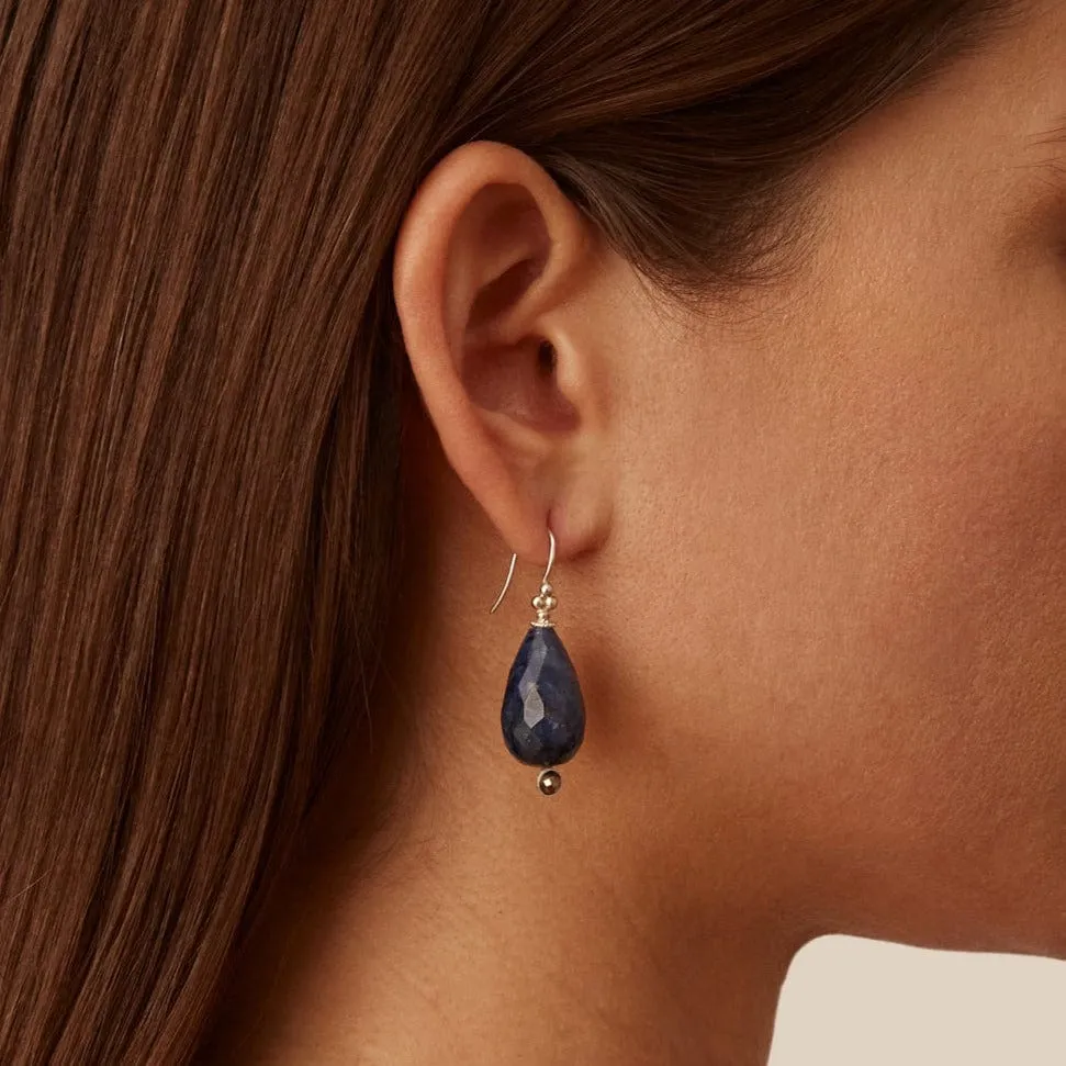 Classic Sodalite Drop Earrings