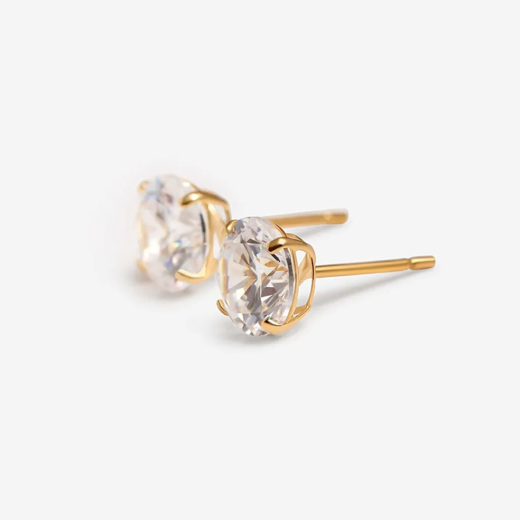 Classic Sparkle - 3mm Earrings | 9ct Gold