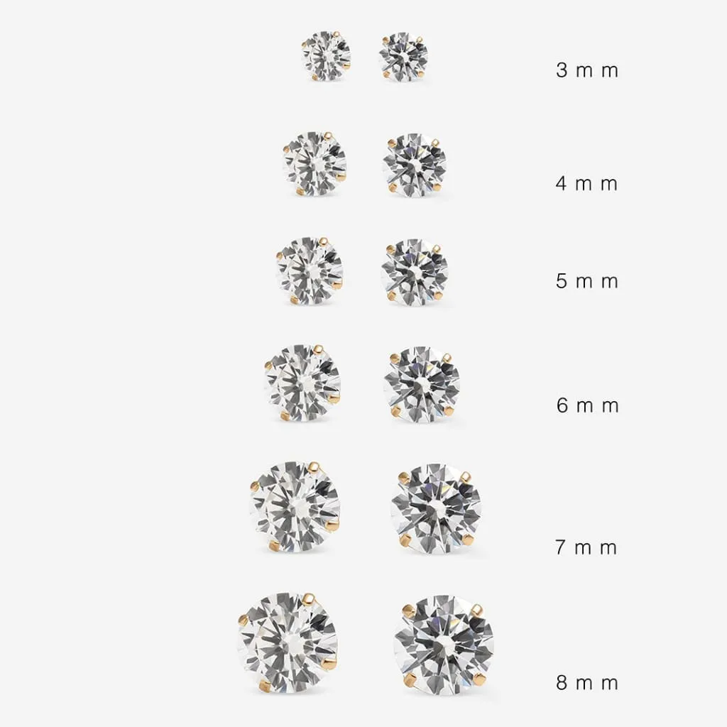 Classic Sparkle - 3mm Earrings | 9ct Gold
