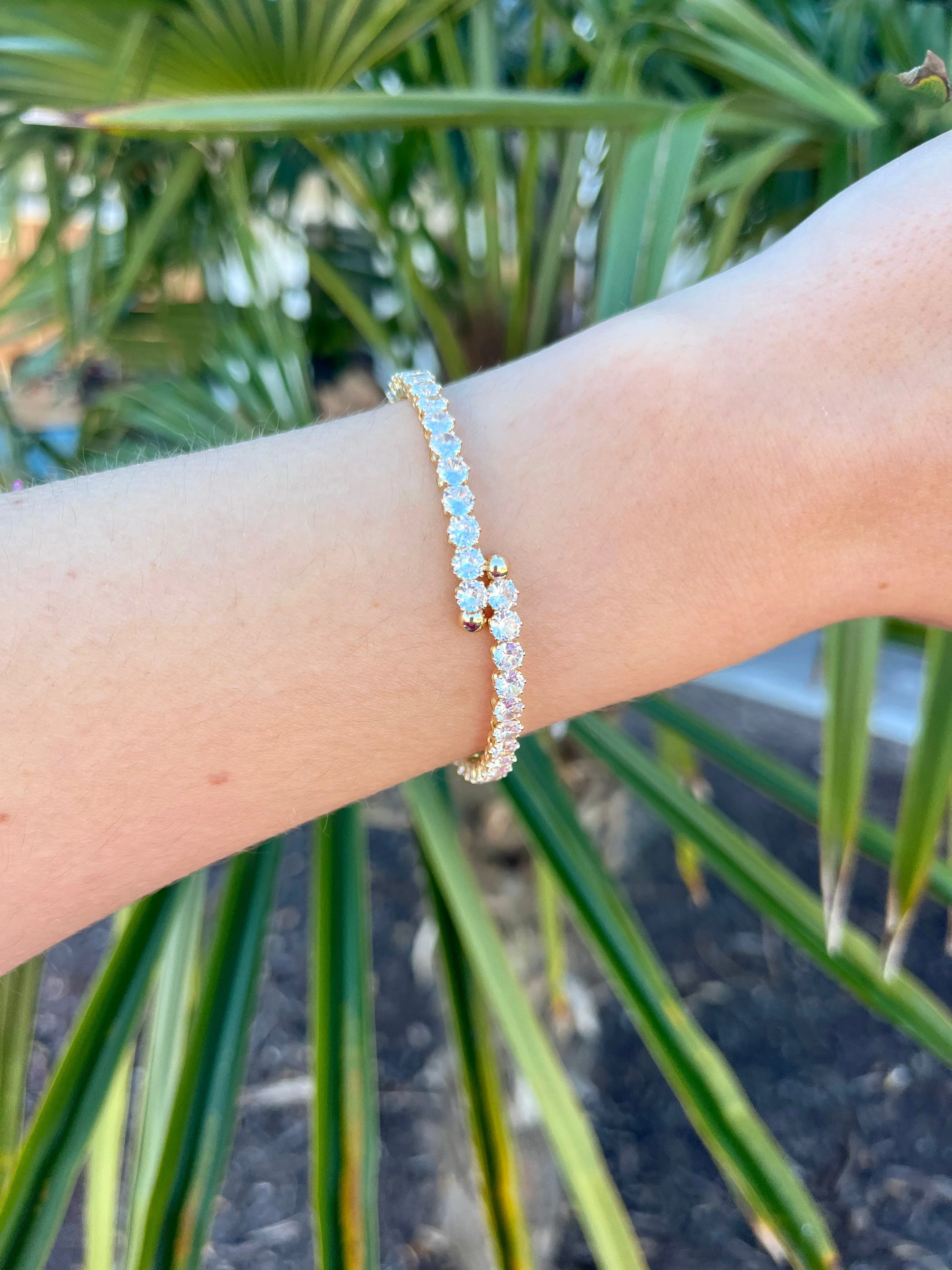 Clear CZ Cuff Bracelet