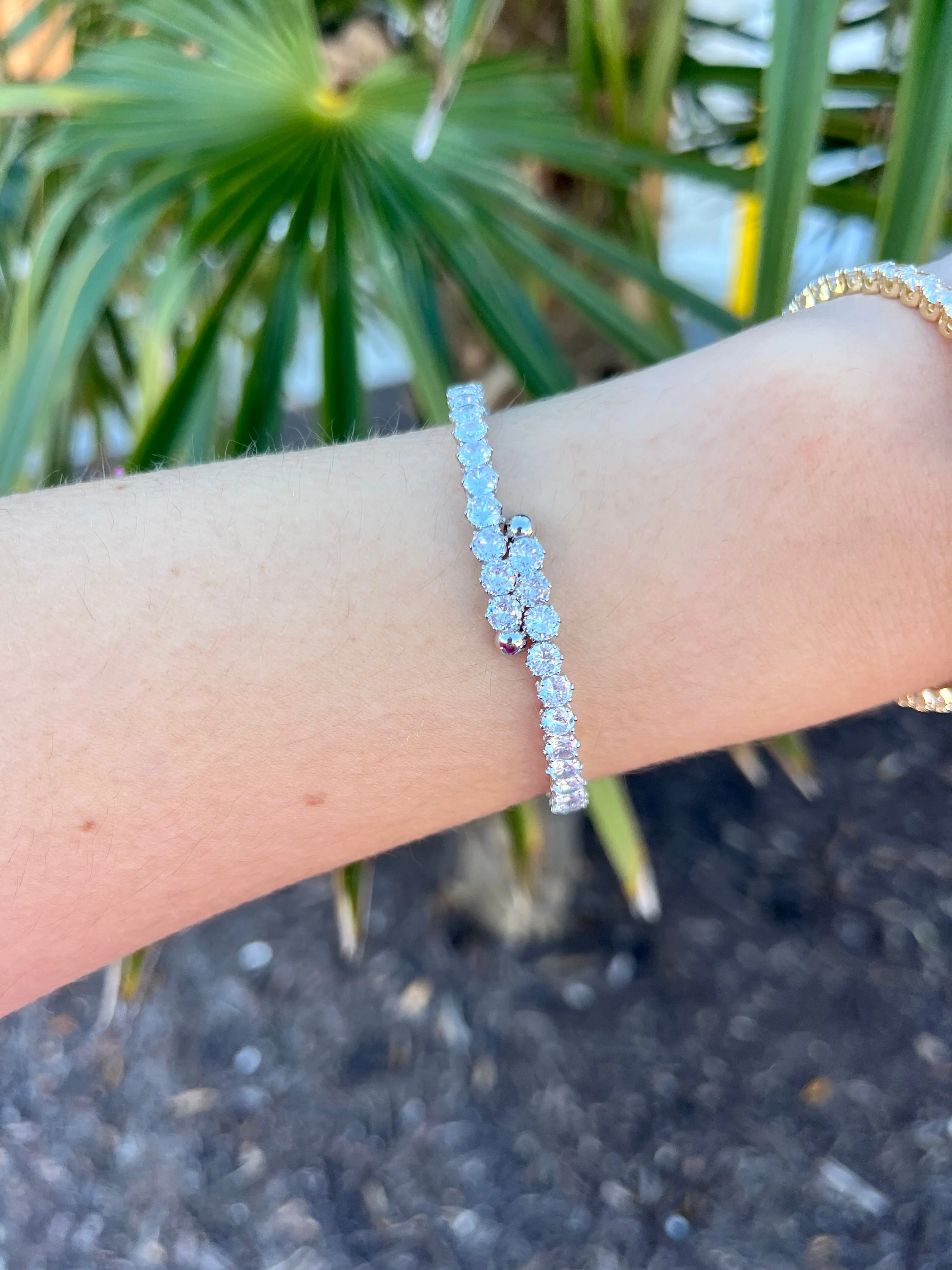 Clear CZ Cuff Bracelet