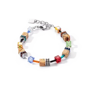 Coeur De Lion GeoCUBE® Iconic Nature Multicolour Brown Bracelet