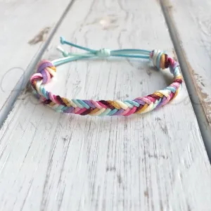 Colorful Braided Anklet Bracelet