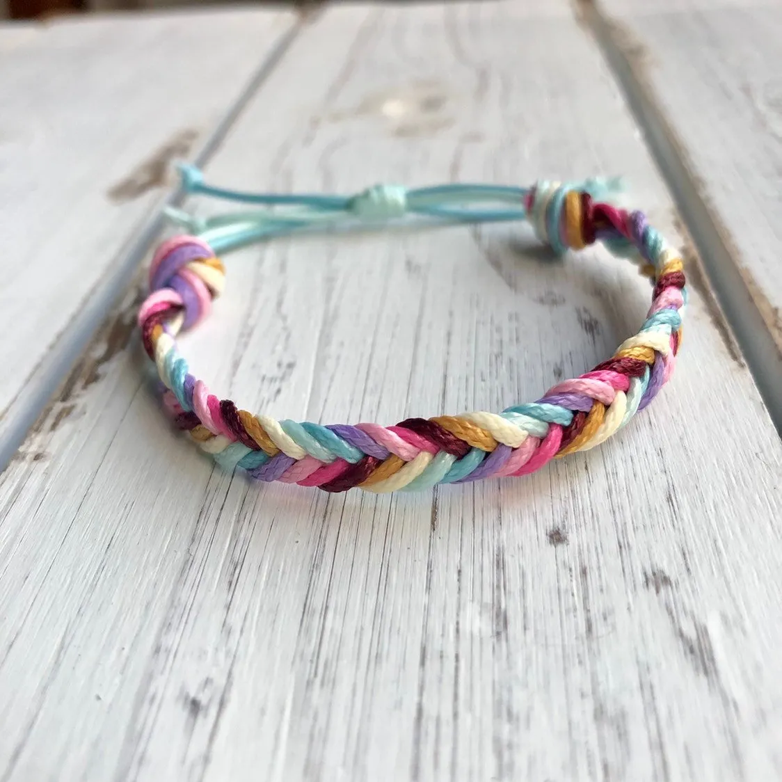 Colorful Braided Anklet Bracelet