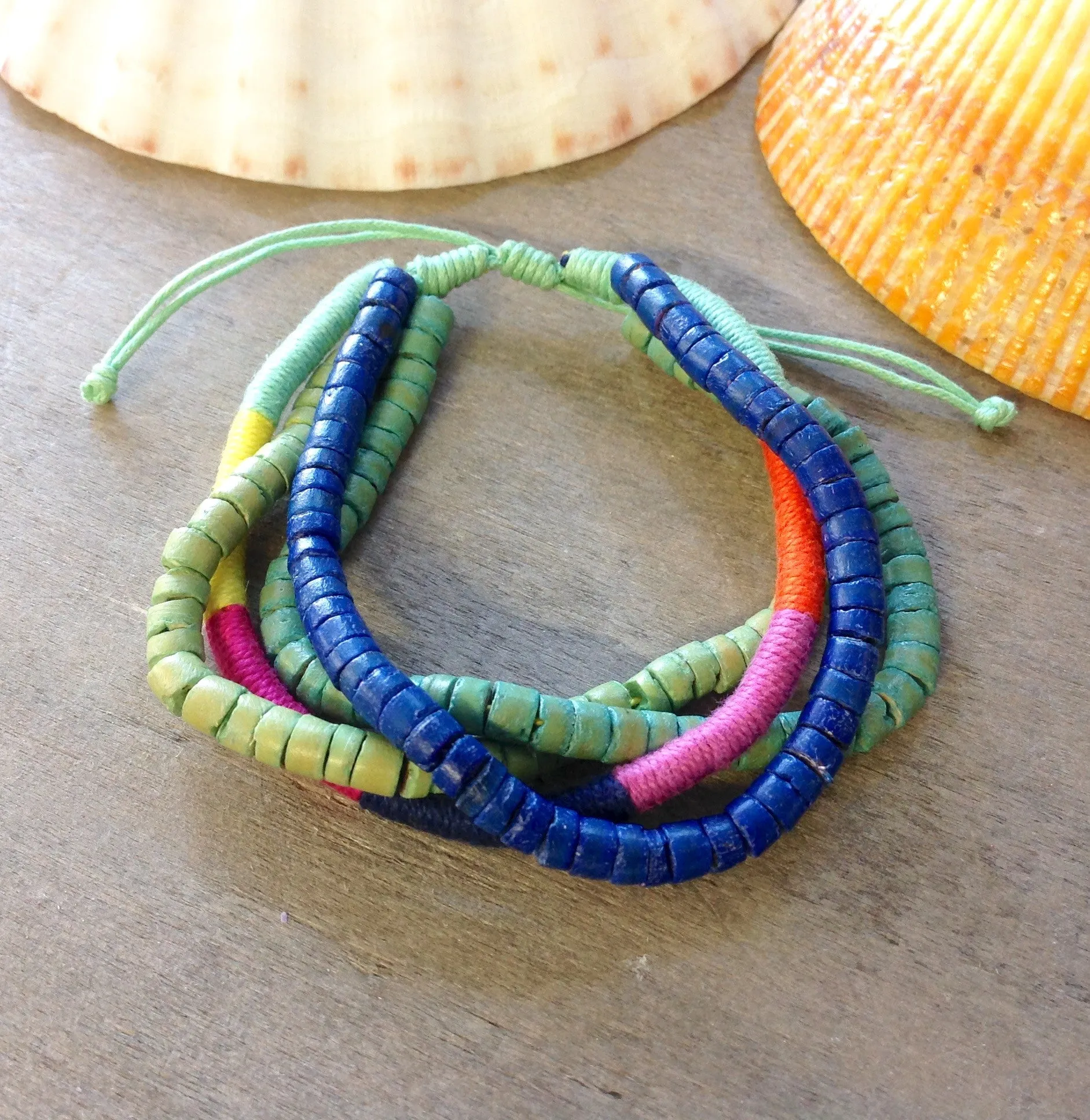 Colorful Coconut Bracelets & Anklets