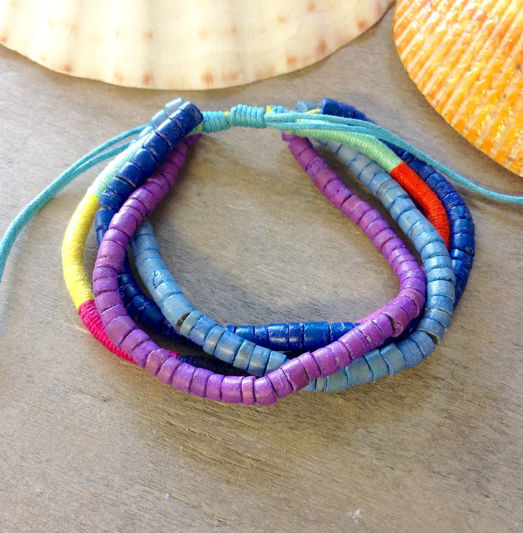 Colorful Coconut Bracelets & Anklets
