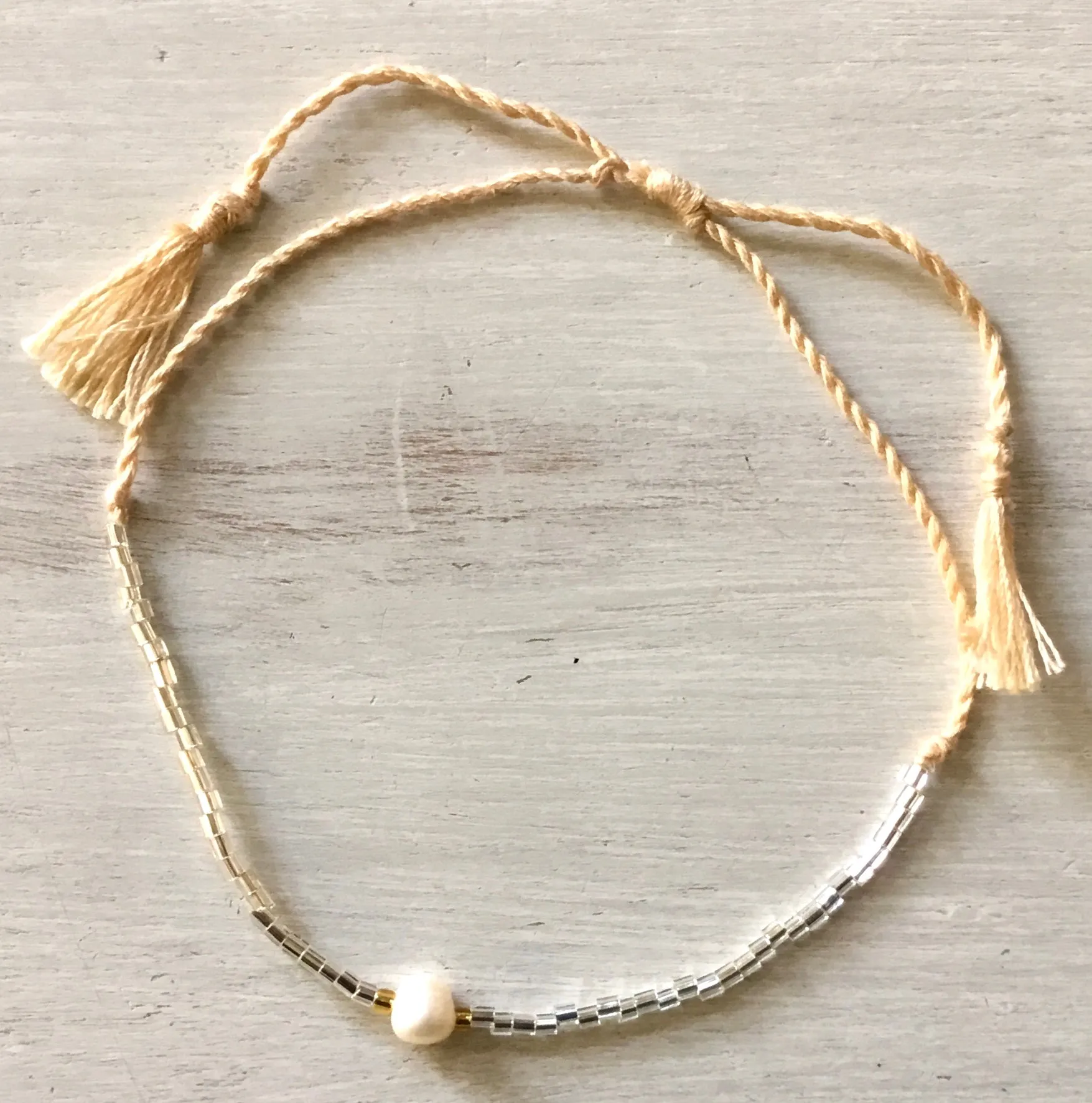 Colorful Pearl Tassel Bracelet