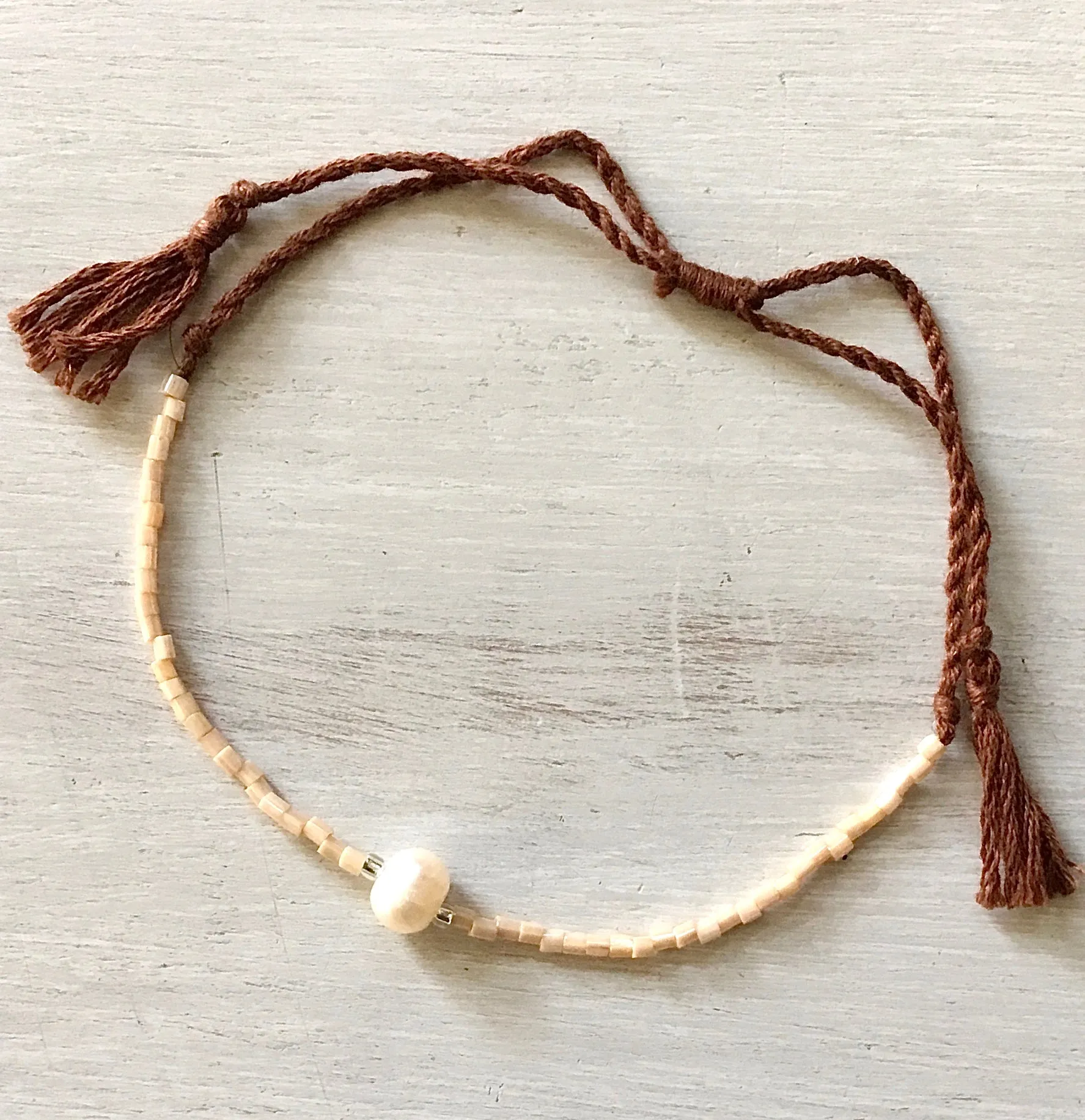 Colorful Pearl Tassel Bracelet