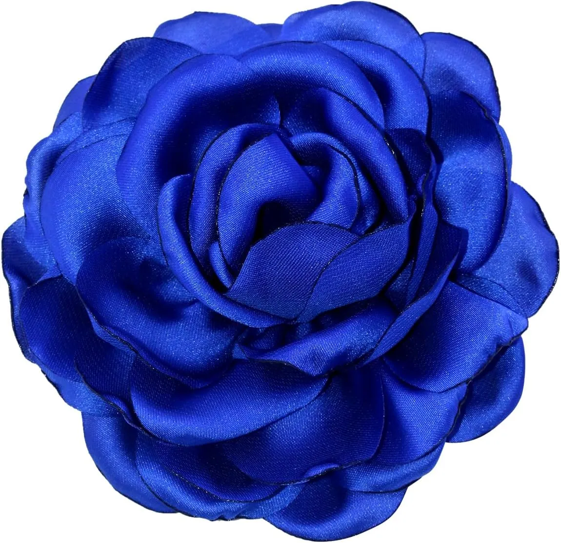Dainty Fabric Flower Brooches Large Silk Lapel Pin Elegant Camellia Flower Brooch Pins for Women Classic Formal Occasions Clothing Accessories