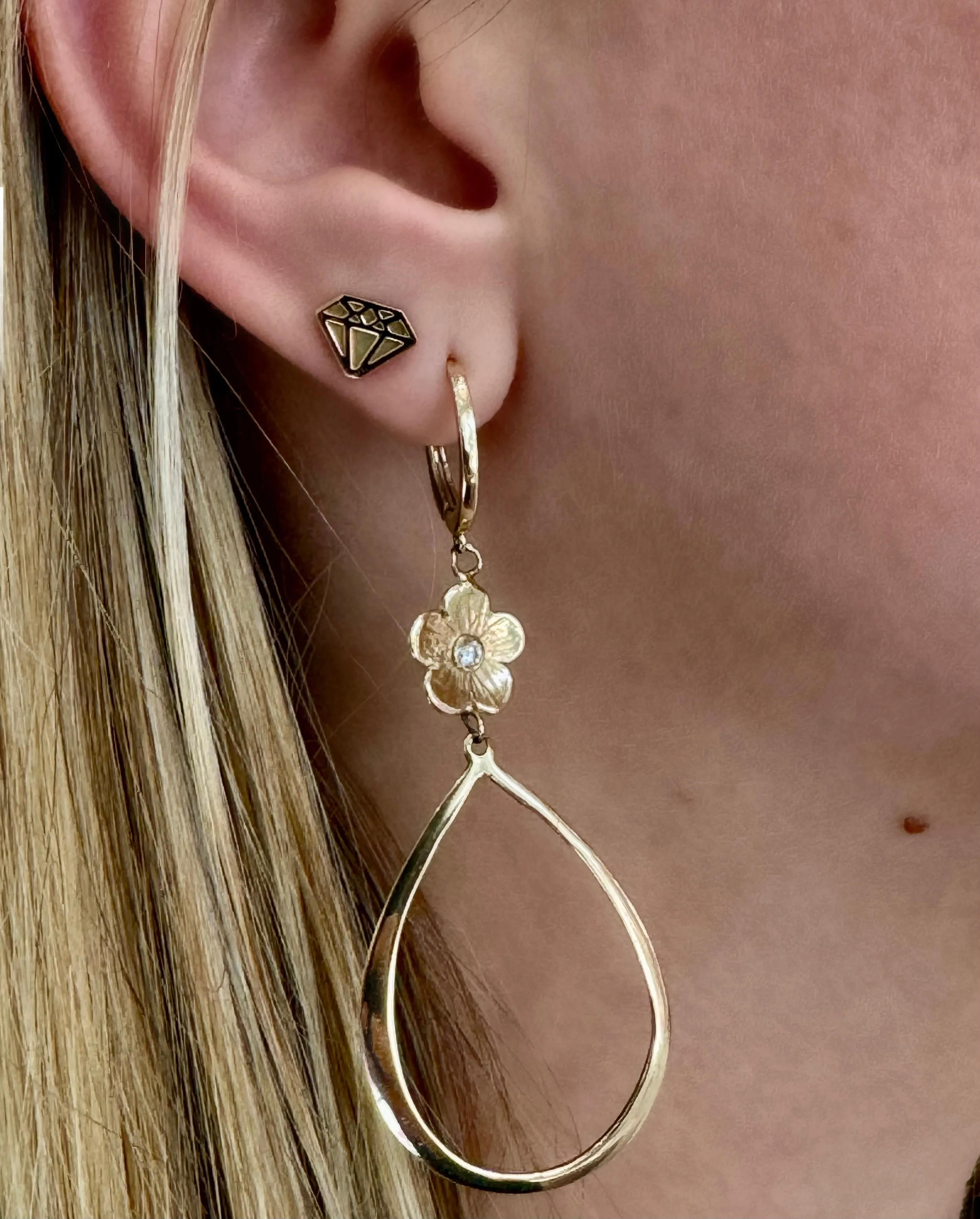 Diamond Shaped Studs