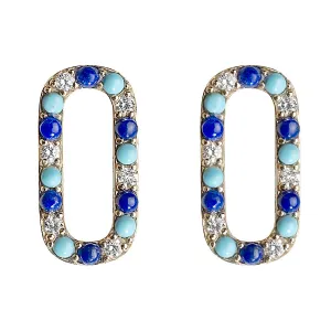 Diamond/Turquoise/Lapis Small Gemstone Add On Links