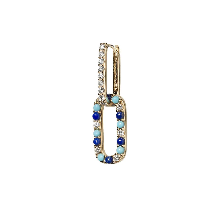 Diamond/Turquoise/Lapis Small Gemstone Add On Links
