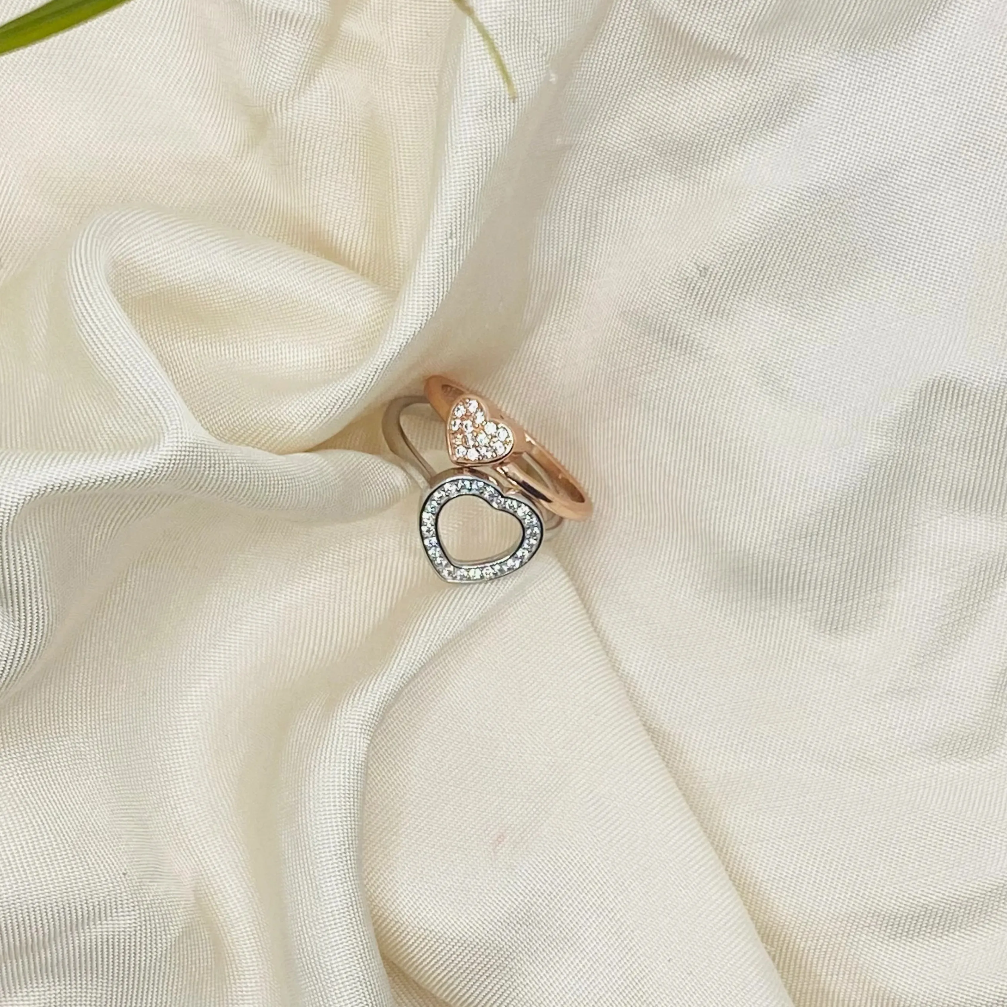 Dual Tone Heart Ring