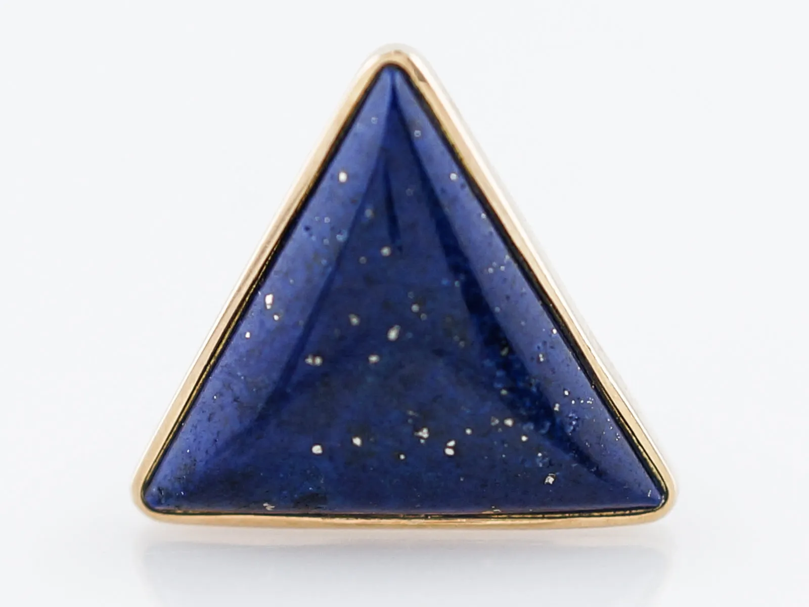Earrings Modern Lapis in 14k Yellow Gold