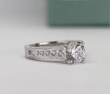 Edelweiss - GIA Natural Round Diamond Engagement Ring