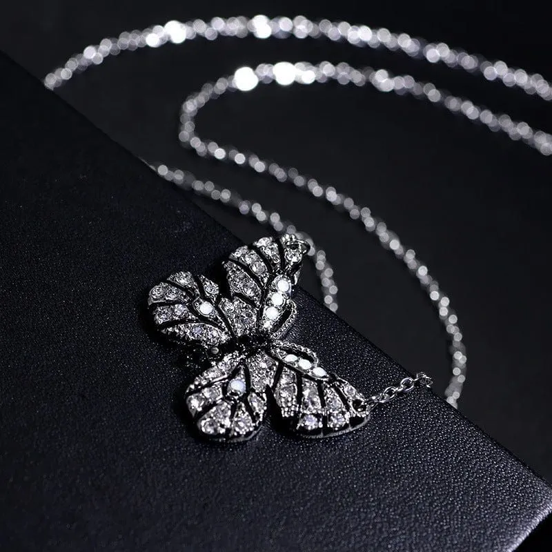 Enamel Butterfly Elf Necklace Valentine's Day Gifts