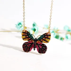 Enamel Butterfly Elf Necklace Valentine's Day Gifts