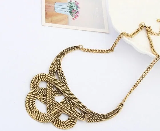 Fashion Statement Choker Collar Pendants Maxi Necklace