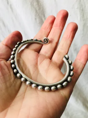 Fine Silver SINGLE Bangle from the Karen Hill Tribe of Thailand