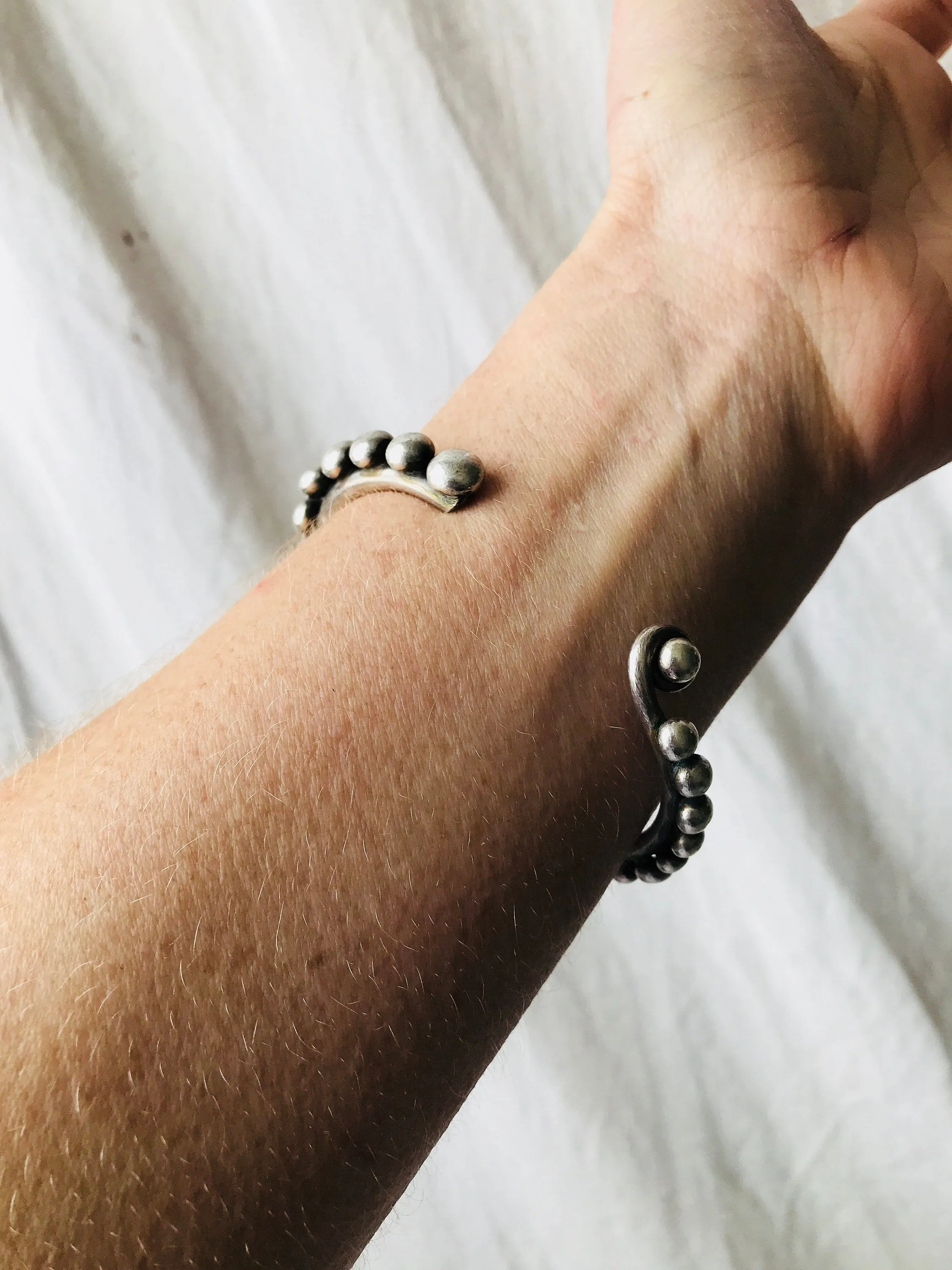 Fine Silver SINGLE Bangle from the Karen Hill Tribe of Thailand