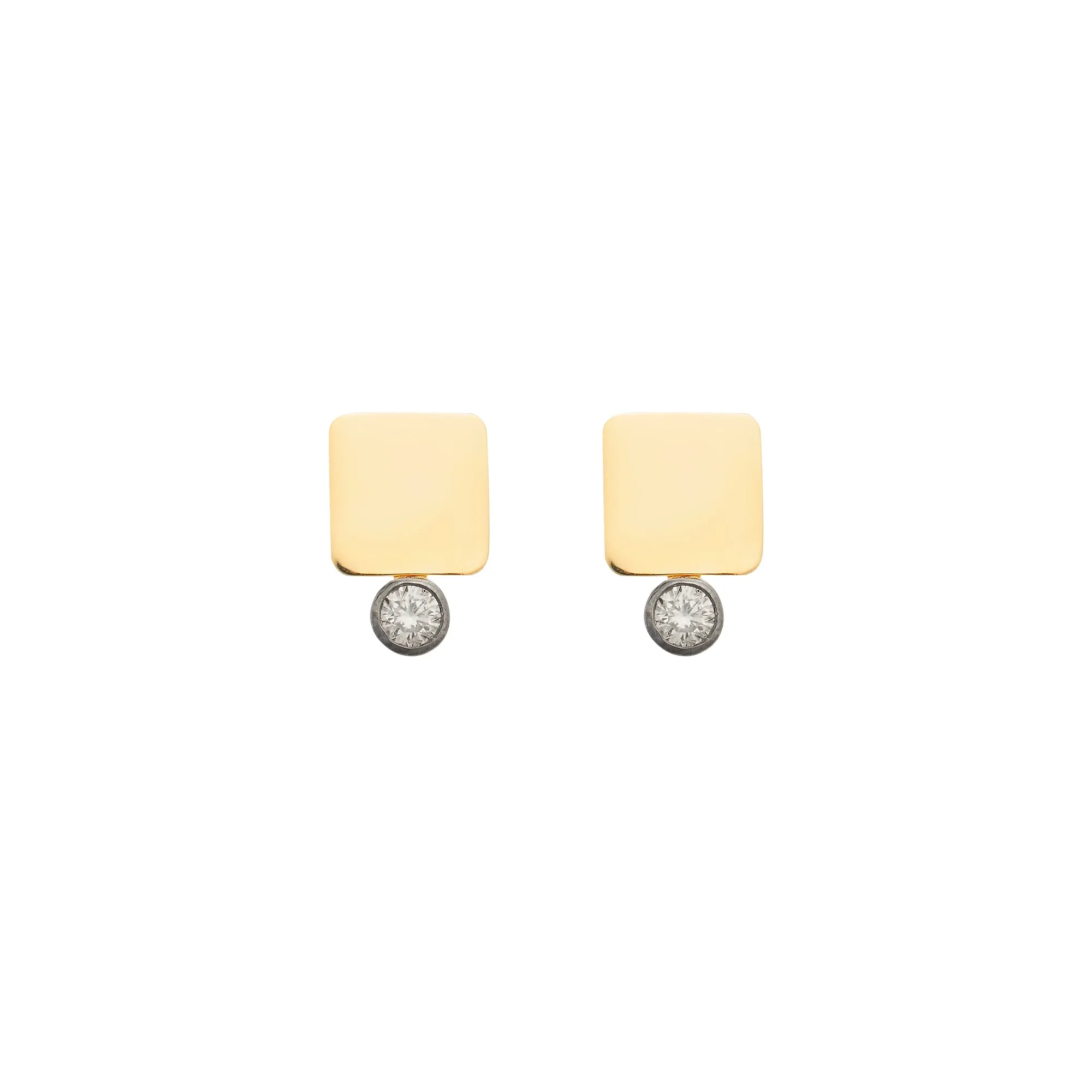 Floating Diamond Medium Tile Studs
