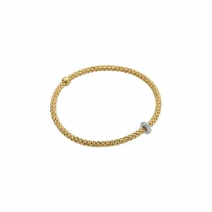 FOPE 18k Yellow Gold and Diamond Prima Bracelet
