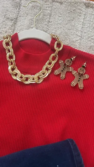 Gingerbread Cookie Earrings