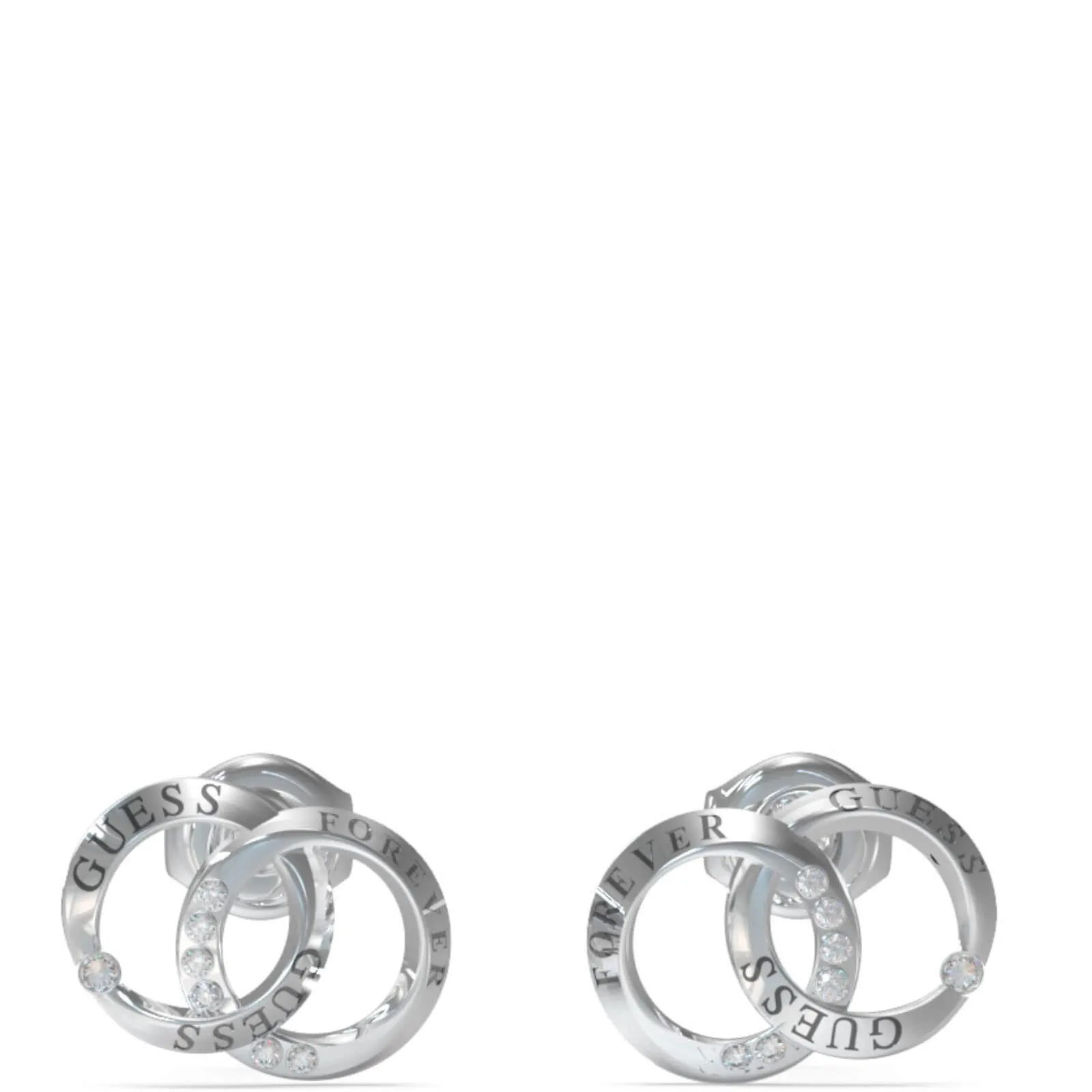 Guess Forever Links Silver Stud Earrings