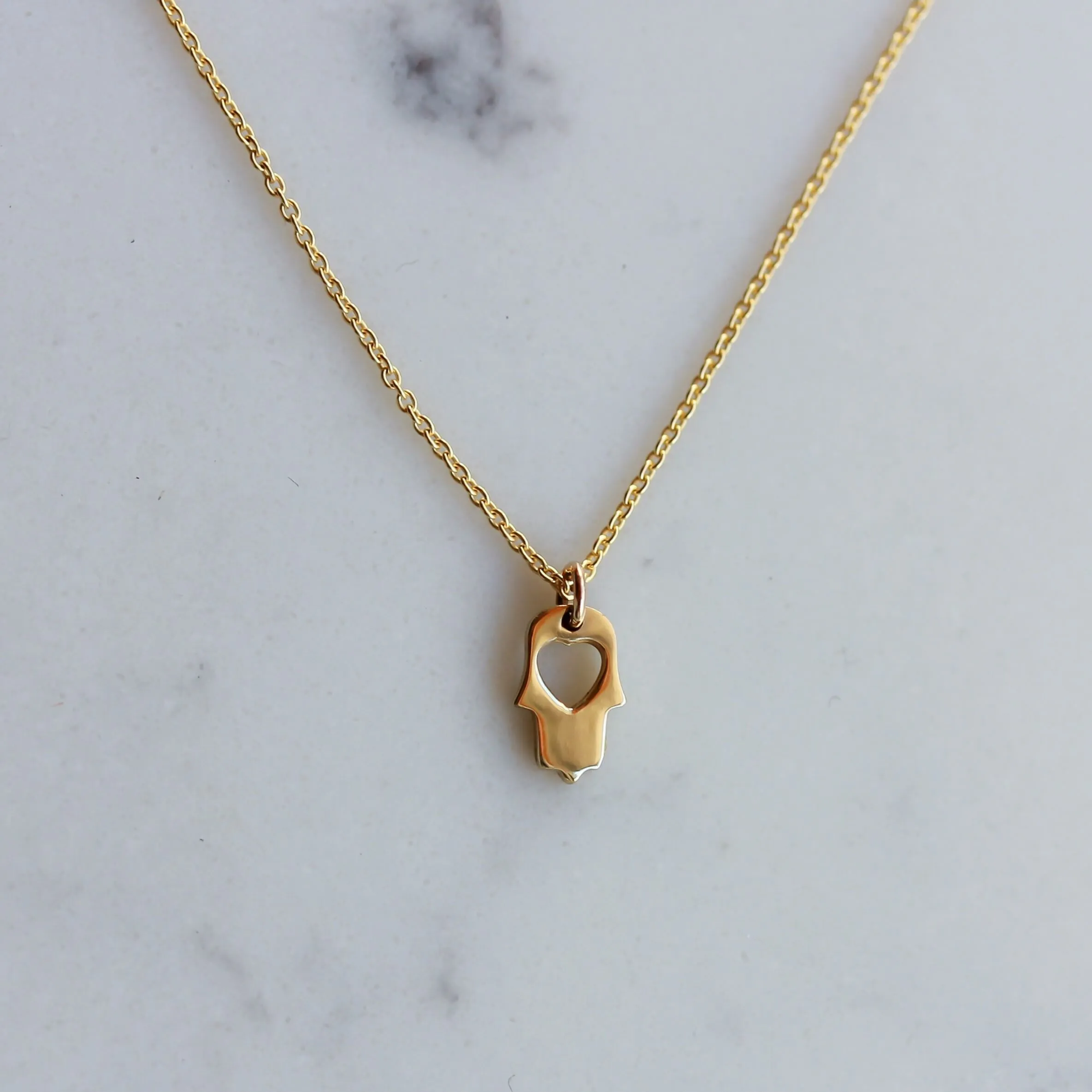 Hamsa Pendant 14k Gold